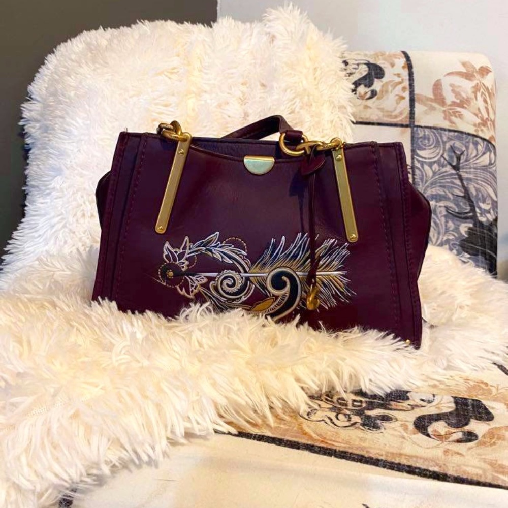 Coach Dreamer with Tattoo in Smooth Leather/Plum F36914